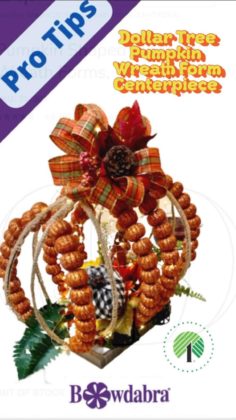 pumpkin wreath centerpiece