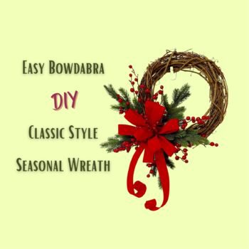 DIY Christmas Bow Wreath