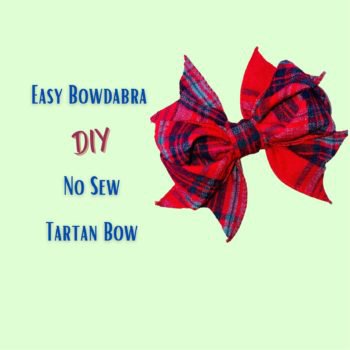 tartan hair bow