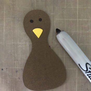 Add Eyes and Beak to Turkey Body