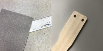 Sand Paint Stir and Drill Holes