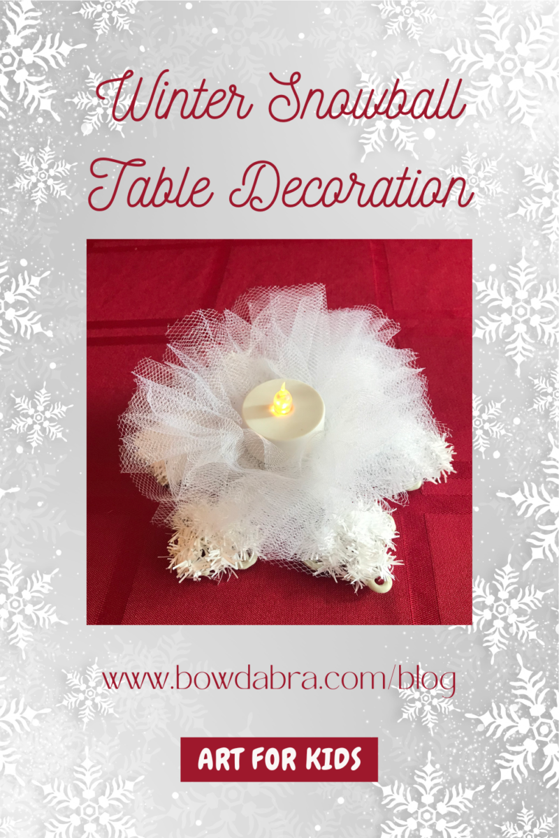 How to make the perfect snowball table decoration