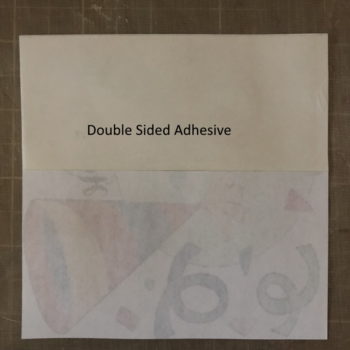 Cover Back of Picture with Double Sided Tape