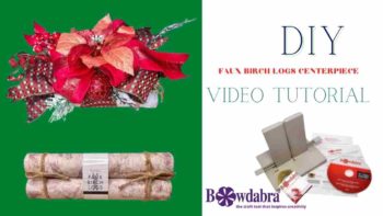 birch logs centerpiece