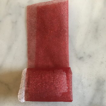 Wrap Tulle around Battery Case and Lights