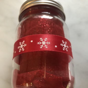 Add Ribbon to Jar
