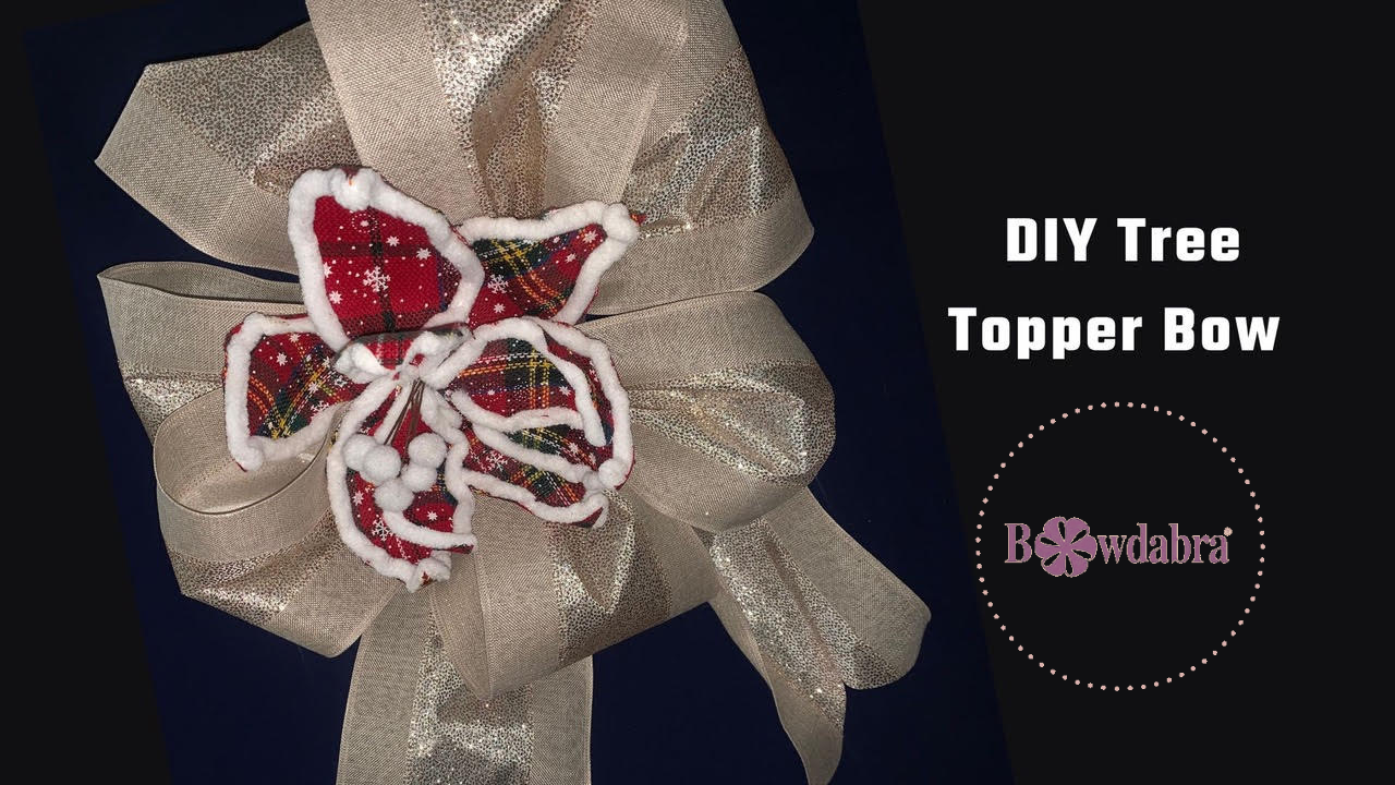 How to Make a Bow for a Christmas Tree - Ribbon DIYt - Bloom