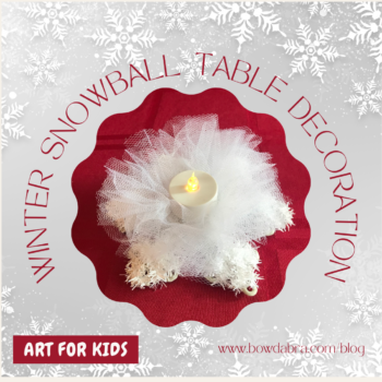 Winter Snowball Table Decoration (Instagram)