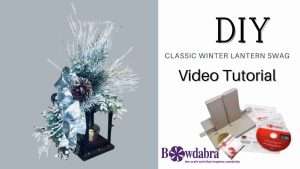 Video DIY How to create an awesome winter lantern swag