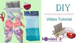 How to make an easy and fun bandana hair bow with Bowdab