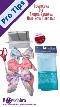 fun bandana hair bow