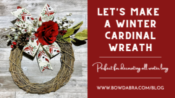 cardinal winter wreath