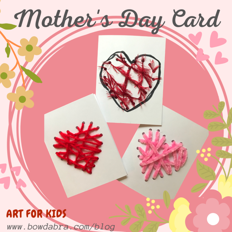 Diy String Art Heart Mothers Day Card Tutorial