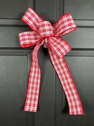 DIY Spring Door Bow