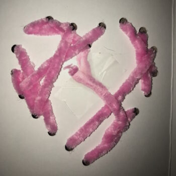 Secure End of Yarn on Inside of Card with Tape