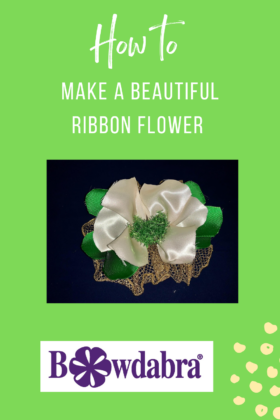 beautiful ribbon flower