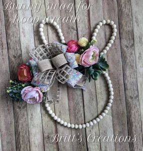 How to make the cutest bunny hoop wreath with a Bowdabra bow