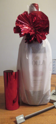 Valentine's Day Decorated Wine Bottle