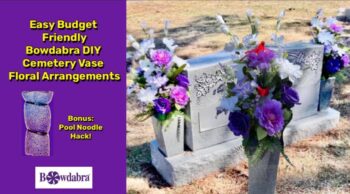 cemetery vase floral arrangement