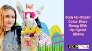 Easy Ip-Styled DIY Dollar Store Bunny using Up