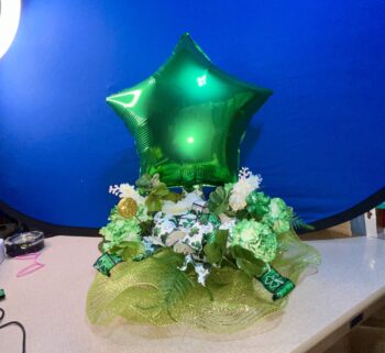 DIY St. Patrick’s Day Centerpiece Bow 