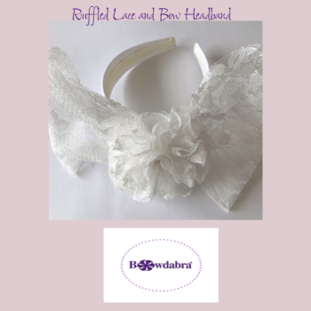 Lacy bow headband