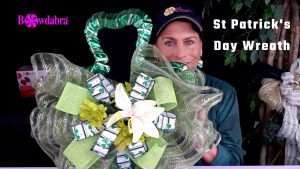 How to make a super easy St. Patrick’s Day clover wreath with Dollar store supplies