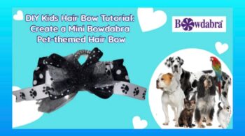 pet themed hair bow