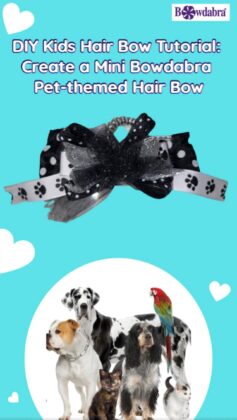 pet themed hair bow