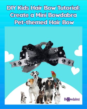 pet themed hair bow