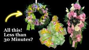 Fun Festive Wreath, Swag & Bows you can make in Under 30 minutes!