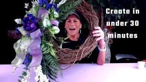 How to make an absolutely breathtaking springtime wreath in under 30 minutes!