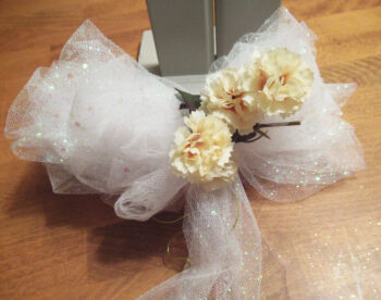 wedding bow wristlet