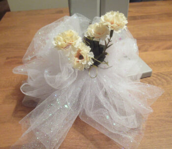 wedding bow wristlet