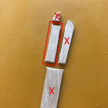 Trim Popsicle Stick