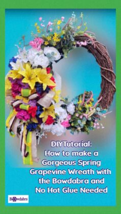 colorful spring wreath