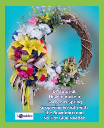 colorful spring wreath
