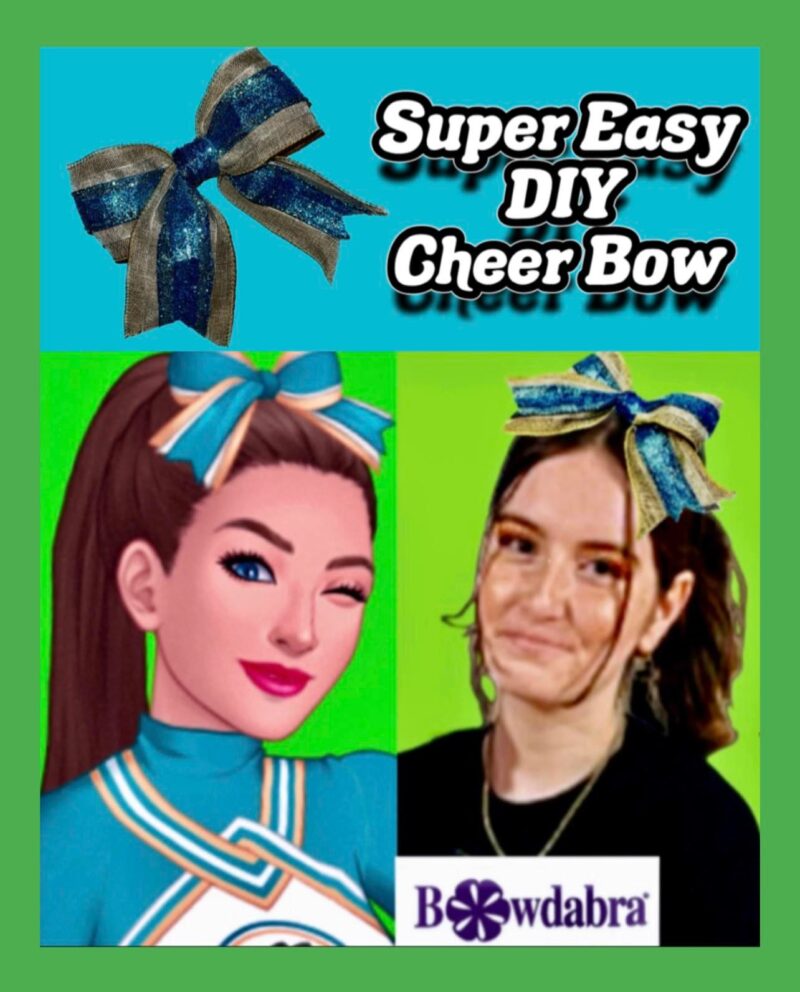 Video DIY how to easily make an adorable Bowdabra cheer bow : Bowdabra