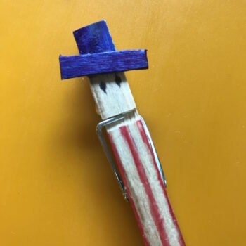 Glue Hat Brim in Place