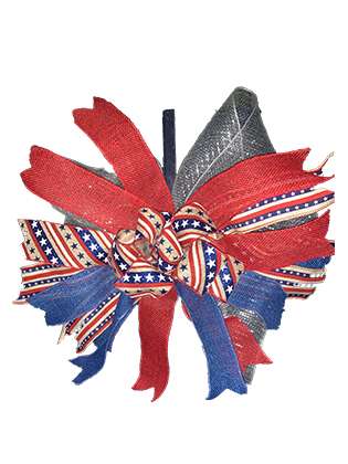 DIY Patriotic Door Bow