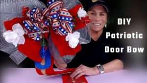 How to make an amazing patriotic door bow extra special with Bowdabra