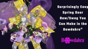 How to quickly make a surprisingly easy door swag or bow in no time