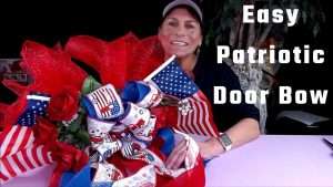 New video tutorial – How to make a quick and easy patriotic door bow