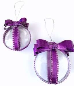 Try this revolutionary way to make a special wrapping paper ribbon ornament