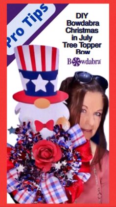 patriotic tree topper bow