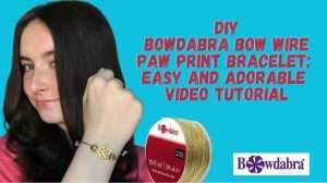 Video DIY – How to make a quick and easy Bowdabra paw print bracelet