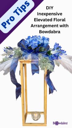 elevated floral arrangement