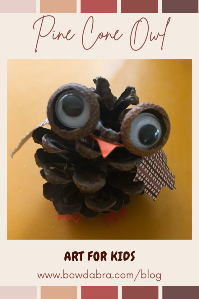 How to make a perfect autumn pine cone owl decorations