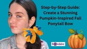 Easy Video DIY – How to make a stunning pumpkin inspired ponytail bow