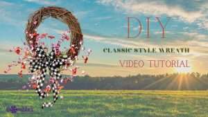 Watch this simple DIY video and learn how to make a super cute classic wreath
